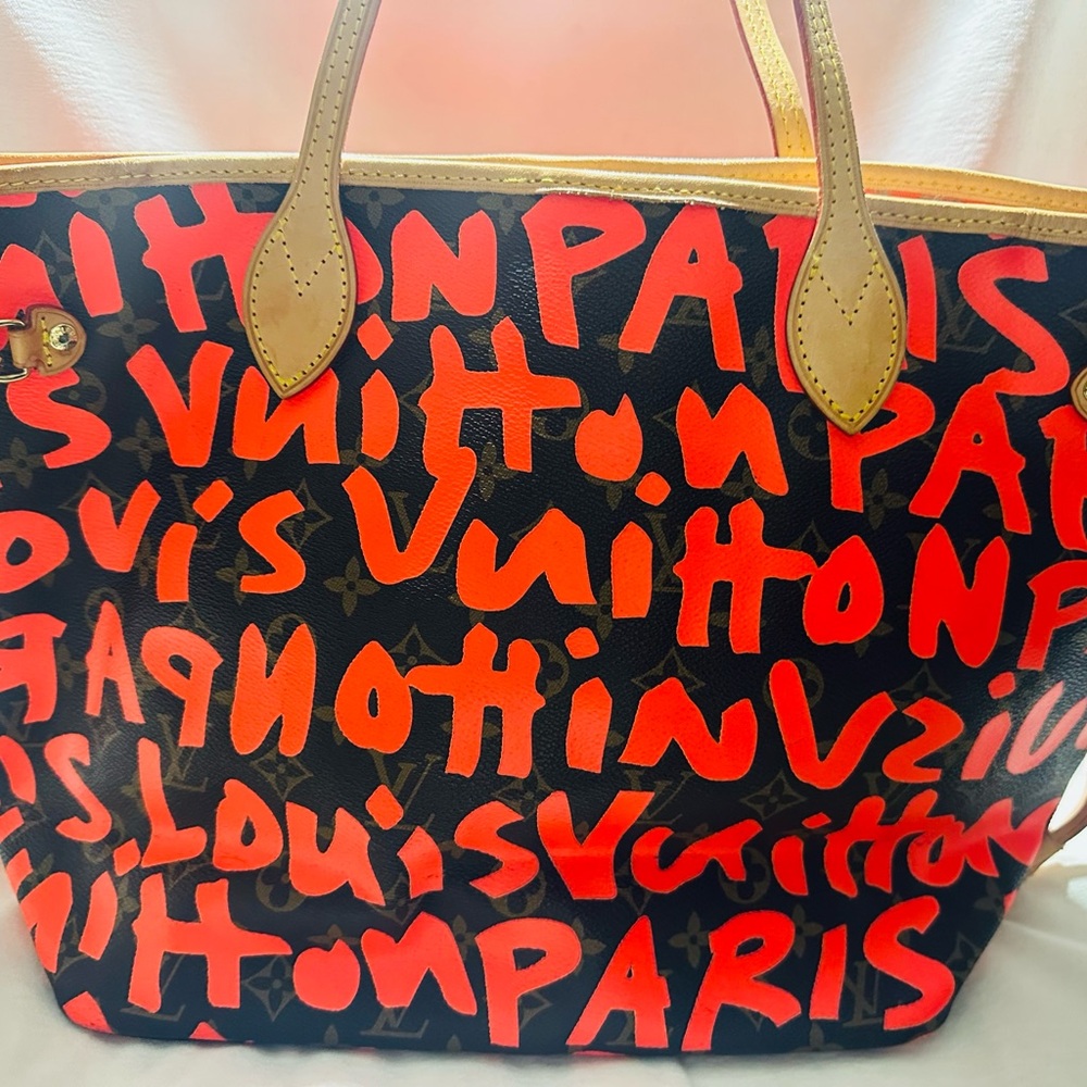 LOUIS VUTTON NEVER FULL GM VINTAGE MONOGRAM GRAFFITI BAG